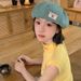 Cherry Patch Denim Beret For Women 2025 Spring New Style Face-Slimming Artist Versatile Octagonal Hat_voghion.com