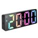 Mirror Alarm Desktop Silent Smart Time Display Bedroom Digital Electronic Clock Ornament_voghion.com