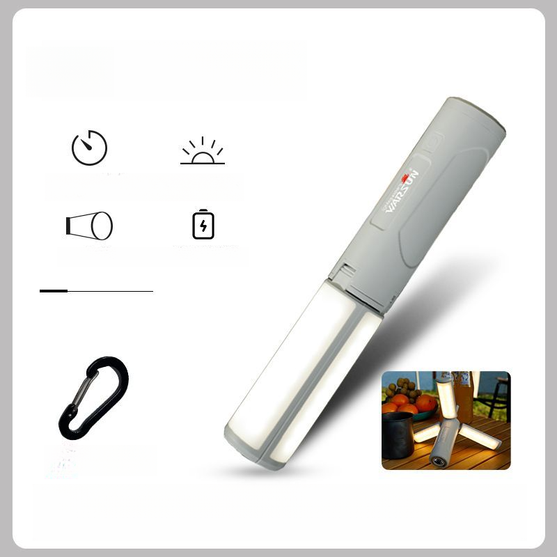 Wolsen Outdoor Magnetic Camping Lantern Multifunctional Portable Long Battery Life Desk Lamp Strong Light Flashlight_voghion.com