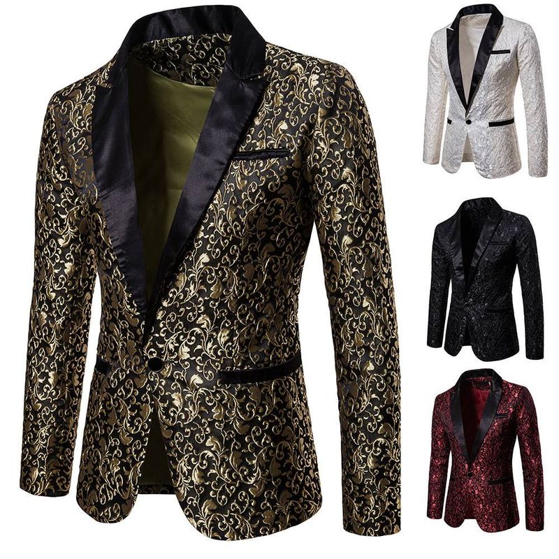 abito da uomo abbinato in colori giacca casual di taglia europea giacca da uomo jacquard da prestazione di grandi dimensioni_voghion.com