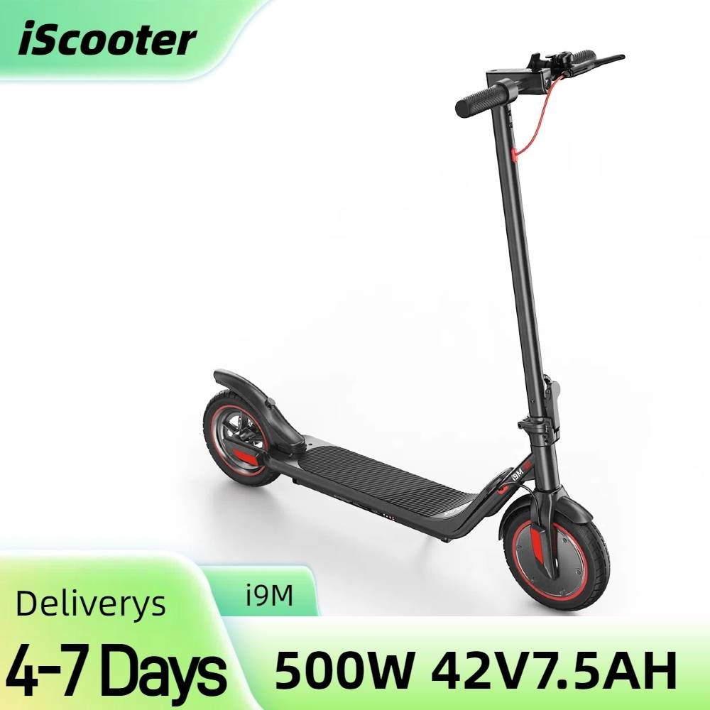 iScooter I9M Elektroroller für Erwachsene, 500 W 10'' Pendler-Elektroroller mit Tempomat, Doppelbremssystem_voghion.com