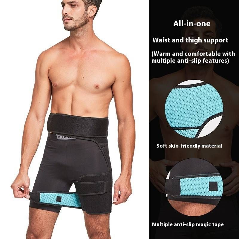 Hip Support Belt For Men & Women - Breathable Compression Wrap For Hip Joint Pain Relief, Thigh Muscle Support, Sports Injury Protection_voghion.com