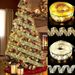 Elegant LED Ribbon String Lights For Christmas Decor – Warm White & Colorful Options, Battery Operated, Perfect For Home,_voghion.com