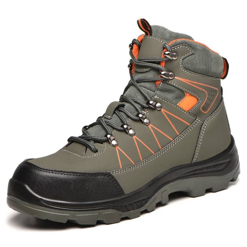 Herrenstiefel, leicht, bequem, mit Stahlkappe, Arbeitsschuhe, Herren, unzerstörbare Sicherheitsschuhe_voghion.com