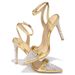 Rhinestone Fine Heel Fish Mouth Catwalk High Heeled Sandal Woman After Empty Round Head Open Toe_voghion.com