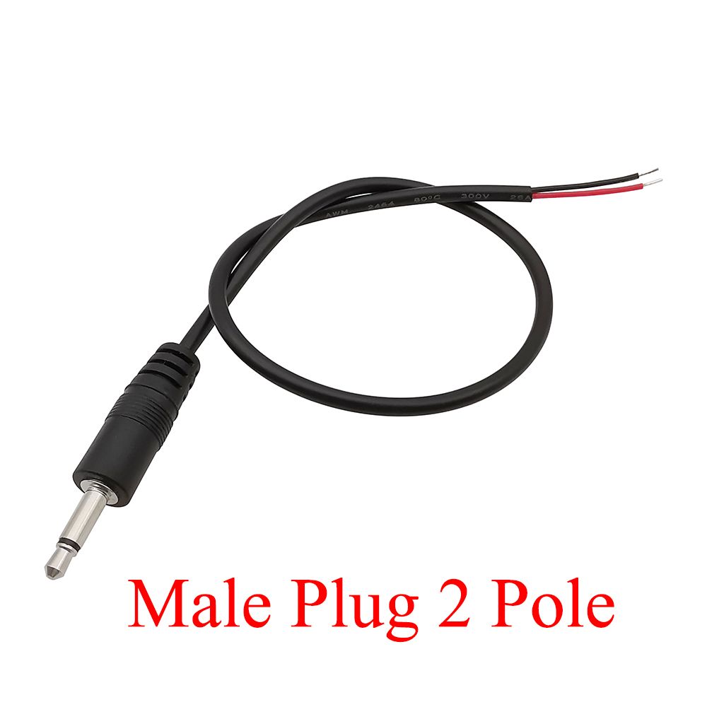 1/2/3/5Pcs 3.5mm Audio Cable Connector 2 3 4 Pole Mono Stereo Male Plug Female Jack Extension Cable AUX Headphone DIY_voghion.com