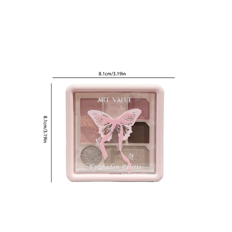 Art Value Butterfly Contract Multi-Functional Eyeshadow Palette Pearlescent Glitter Matte All-in-One Non-Flying Powder_voghion.com