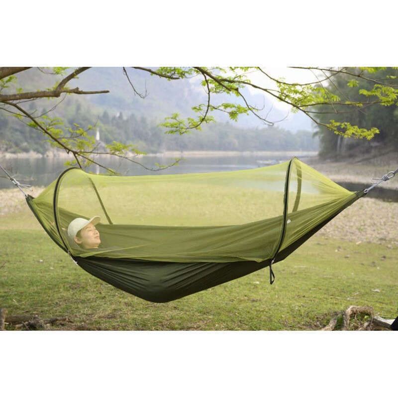 [Mosquito Sleep] Double With Net Mosquito Resistant Indoor And Outdoor Camping Spring Outing Single Hammock Parent Child_voghion.com