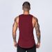 Herren-Fitness-Baumwollweste, atmungsaktives Unterhemd für den Sommersport, schmal geschnittenes, ärmelloses Camisole-Trainingsoberteil_voghion.com