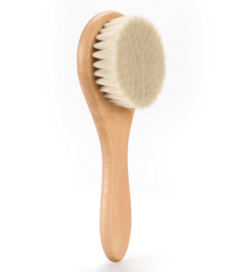 Baby Wollbürste zum Haarewaschen, Putzen, Baden und Duschen_voghion.com