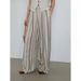 Women's Clothing Waist Cotton And Linen Wide Leg Pants Thin High Waist Holiday Style Drape Slim Straight Casual Nine Point Pants_voghion.com