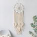 ins Nordic style woven tapestry leaves dream net wall hanging home decorations wall decorations ornaments pendant_voghion.com