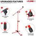 5 Core Tripod Mic Stand Floor Adjustable 18 To 72 Inches Sturdy Boom Arm Holder Microphone Stands Pedestal Para Microfono For Singing MS 080 RED_voghion.com