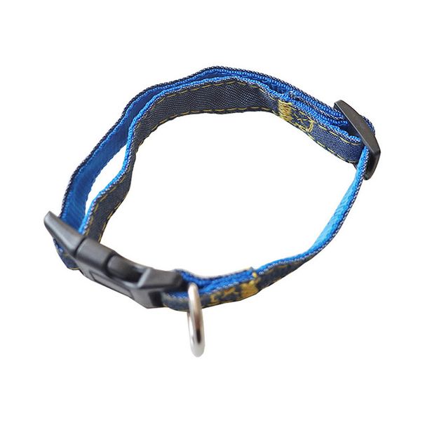 Dog Leash, Adjustable Collar, Denim Fabric Set, Lead Vest Small, Medium, Large Pets, Base For Walks And Training By PawParty Store_voghion.com