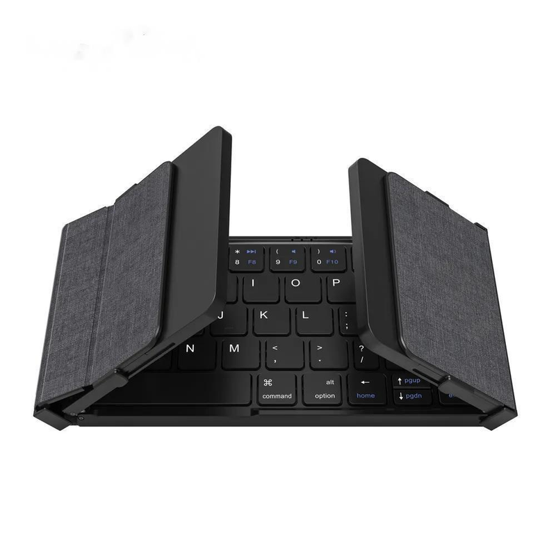 AVATTO Portable Mini folding Wireless Bluetooth 5.1 keyboard with 3Channels Connection for Windows Android IOS Tablet ipad Phone_voghion.com