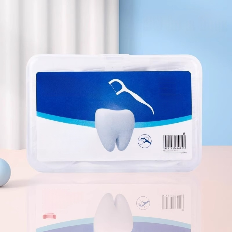 Disposable Dental Floss Picks - 300 Count Individually Wrapped Flossers With Comfort Grip, Mint Flavored Toothpicks For Travel & Home Use_voghion.com