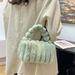 Borse da donna, piccola borsa quadrata da donna, nuova moda autunnale e invernale, borsa a cuscino, elegante borsa a mano, borsa a tracolla in peluche testurizzata_voghion.com