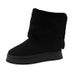 Women's Platform Snow Boots – Chunky Winter Shoes (Faux Fur Lined & Non-Slip)_voghion.com