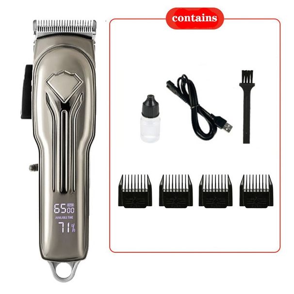 Professional Barber Clipper - Vintage Style Taper Hair Trimmer With Titanium Blade, Cordless Rechargeable, Ultra-Quiet (<36dB)_voghion.com