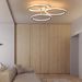 Glitzerlife LED Deckenlampe 3 Flammig Deckenleuchte - Modern Ringe Design Warmweiß Licht 3000K Schlafzimmerlampe 41W Aus Eisen Und Aluminium Bürolampe Für Küche_voghion.com