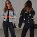 Women’s Embellished Denim Jacket – Heavy Beaded Bohemian Oversized Coat (S-3XL)_voghion.com