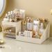 Transparent Drawer Style Makeup Dormitory Organizer Plastic Cosmetics Skincare Dressing Table Desktop Storage Box_voghion.com