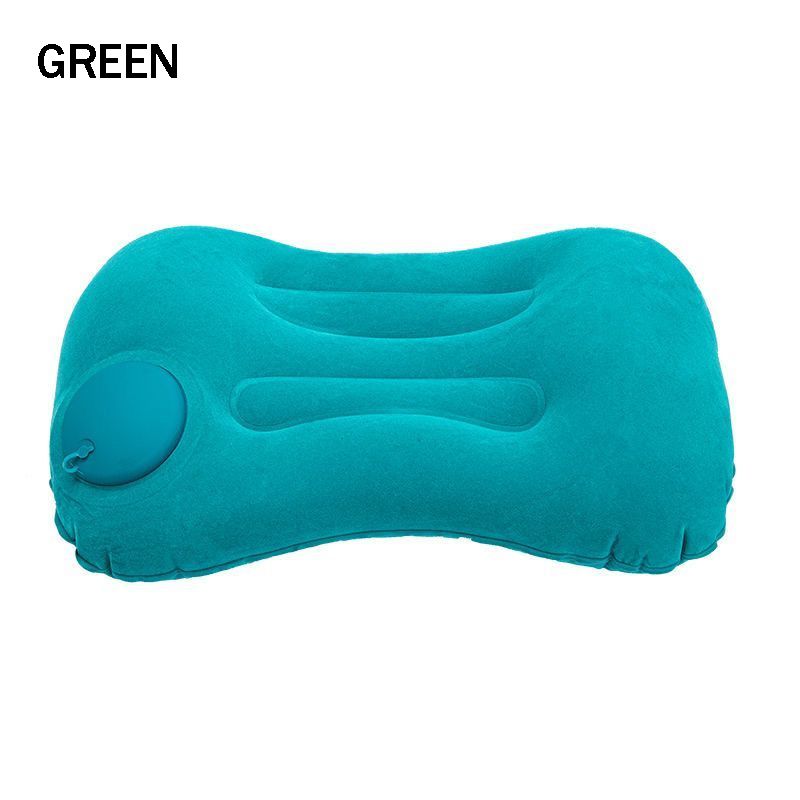 Portable Camping Pillow Inflatable Aircraft Car Pillow Folding Portable Travel  Waist Pillow Neck Cushion Office Supplies_voghion.com