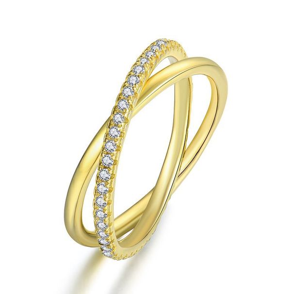 S Sterling Gold Stacking Female Personality Ins Style Ring Sier Jewelry_voghion.com