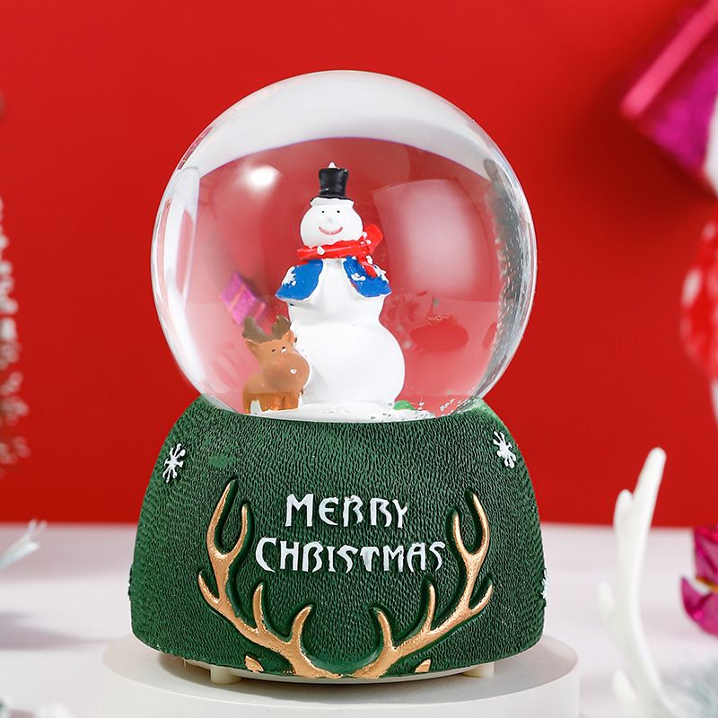 Christmas Dream Crystal Ball Decoration Music Box Octopus Box Little Girl Princess Children's Birthday Gift_voghion.com