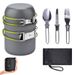 Outdoor blogger aanbevolen outdoor artikelen Outdoor hot pot set 1-2 personen pot draagbare camping kookgerei met bestek_voghion.com