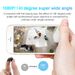 1080P HD Minikamera WiFi Hjemmeskærm Indendørs Sikkerhed Sikkerhed Overvågning Night Vision_voghion.com
