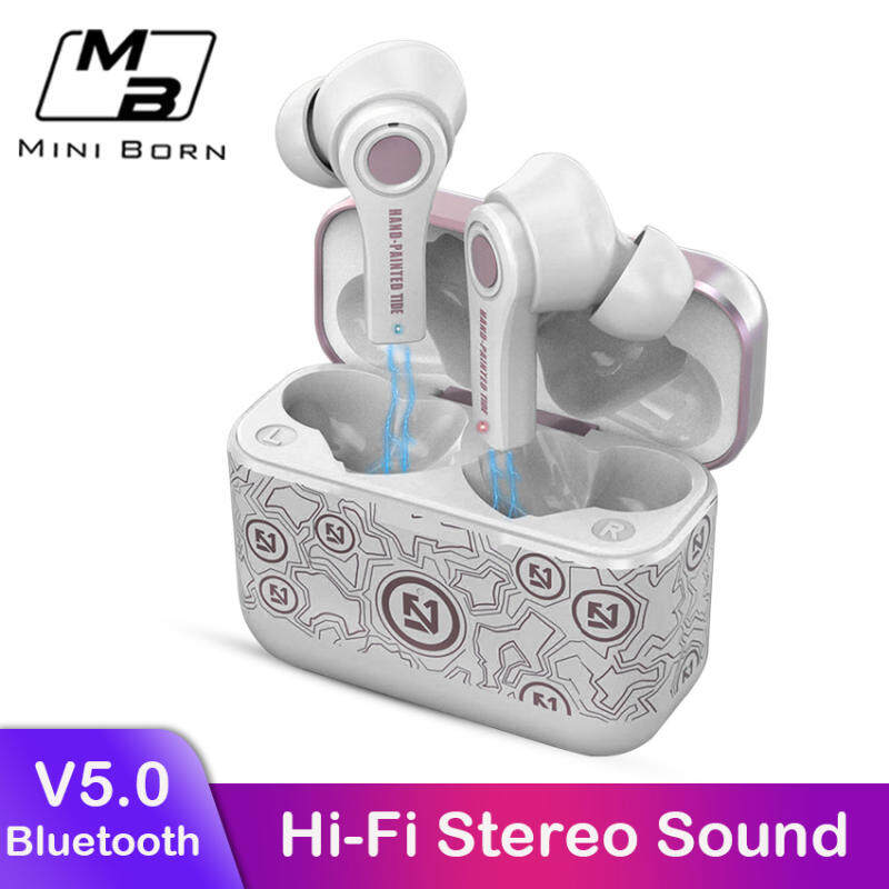 Mini True Wireless Auricolari Mini Auricolari Cuffie TWS Wireless Bluetooth V5.0 Cuffie Sport Musica Cuffie stereo con cancellazione del rumore con microfono_voghion.com