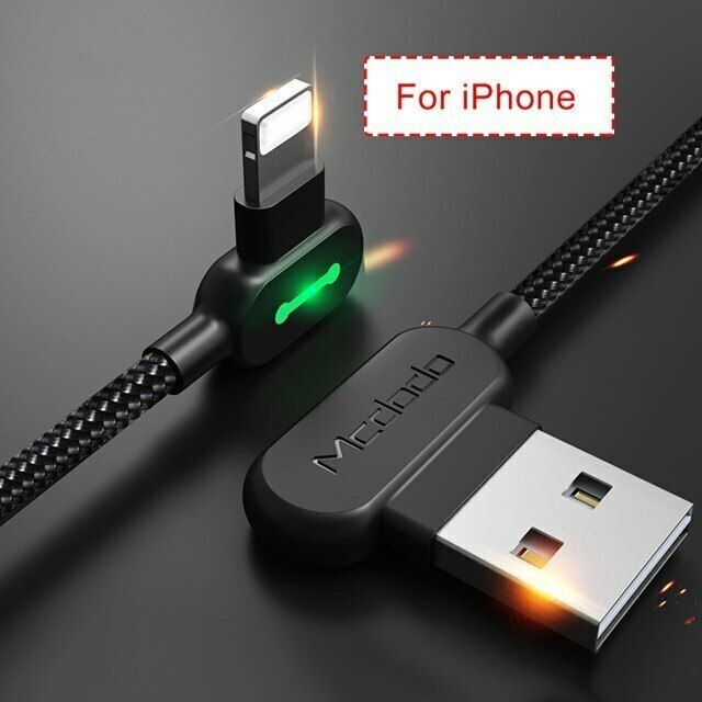 Câble d'alimentation USB intelligent MCDODO pour téléphone à charge rapide_voghion.com