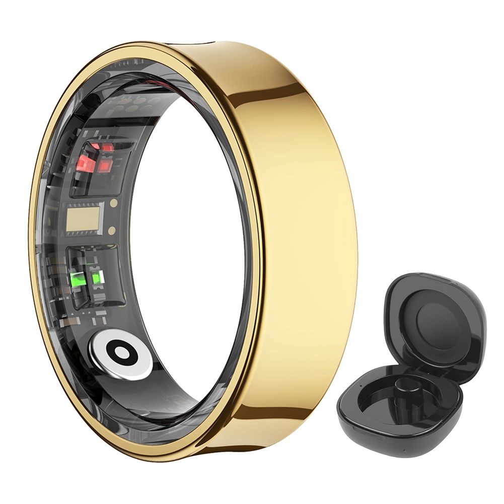 R09 Smart Ring BT 5.2 Fitness Ring Multi Sport Modes Monitoring Body Temperature Health Sleep Monitor 5ATM Waterproof With Case_voghion.com