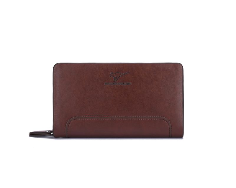 Borsa a mano canguro colombiana per uomo Borsa da polso in vera pelle di lusso con texture con busta da lettera business casual di grande capacità_voghion.com