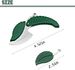 Porte-clés multifonctionnel en forme de feuille verte, 2 pièces, outil de poche d'extérieur, accessoires pour clés, cadeau créatif, vert_voghion.com