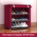 10-Tier Shoe Organizer With Zippered Dust Cover – Space-Saving Metal Frame Shoe Rack, Modern & Versatile For Dorm, Entryway & Closet_voghion.com