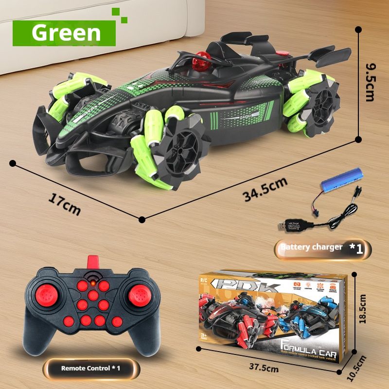 Carro de acrobacias RC de corrida de F1 – brinquedo de controle remoto de alta velocidade com 11 canais, luzes LED, música e spray Drift – desempenho off-road 4x4 para meninos e meninas_voghion.com