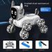 Smart Voice 8-Wheel Stunt Robot Dog With Gesture Sensing - Pink Remote Control Car For Kids, Programmable Interactive_voghion.com
