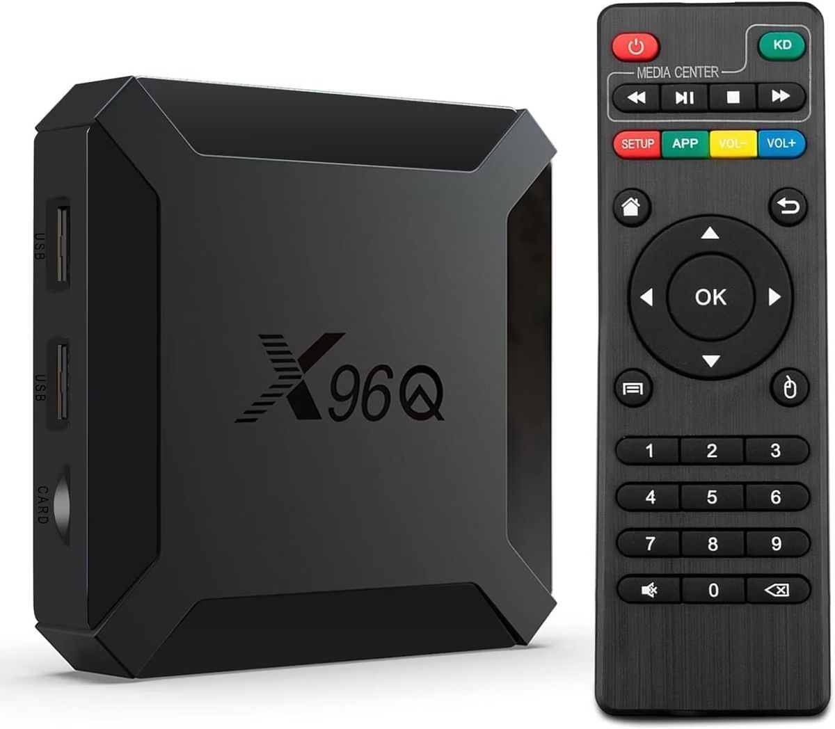 Android 10.0 TV Box, X96 Q, Allwinner H313 Quad Core Arm Cortex A53, 2 GB RAM 16 GB ROM Smart, Soporte 4K 3D HDR, 2,4 GHz WiFi_voghion.com