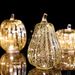 Halloween Glass Pumpkin Lanterns LED Glass Pumpkin LED Atmosphere Night_voghion.com