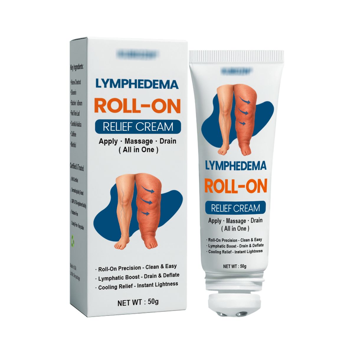 Gentle For Leg Skin Comfortable External Use Roller Massage Daily Care Cream_voghion.com