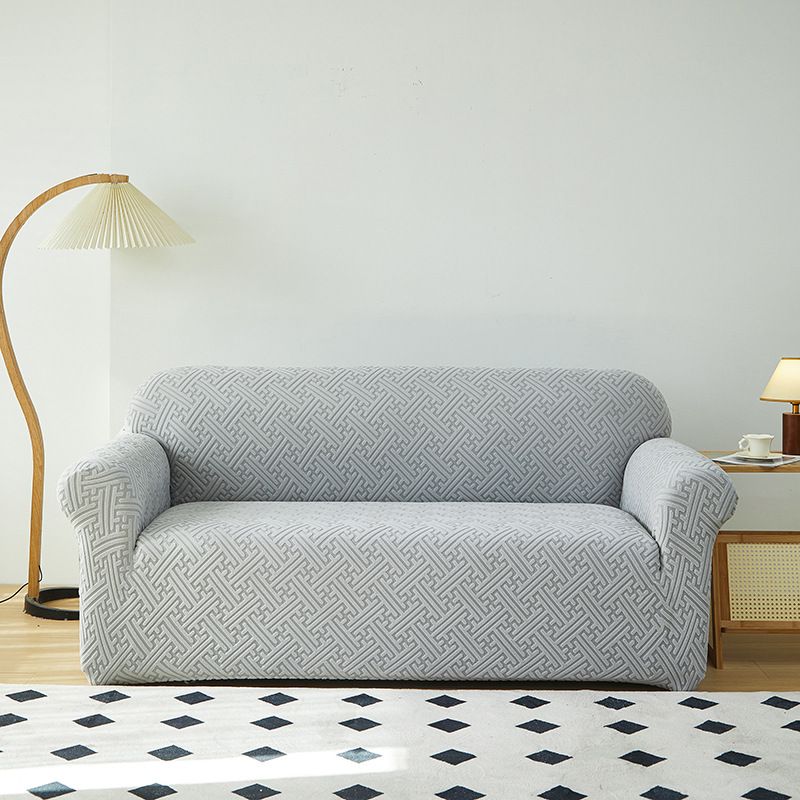 Kodin joustava harjattu jacquard sohvapäällinen täyskantinen paksunnettu sohvapäällinen universaali pölysuoja kaikkina vuodenaikoina_voghion.com