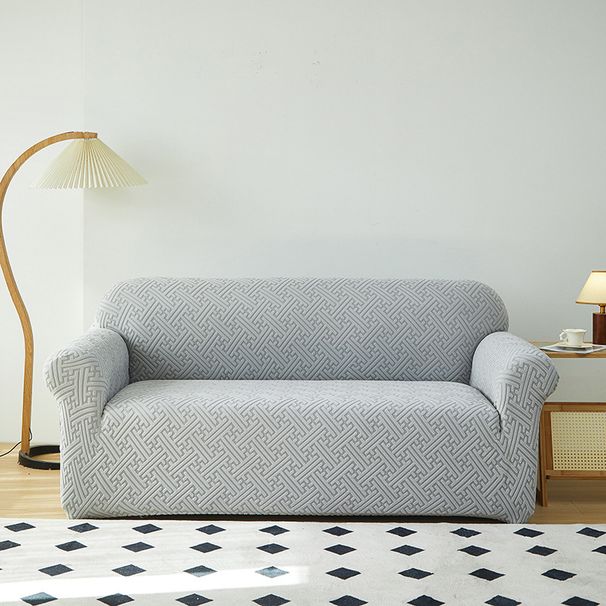 Kodin joustava harjattu jacquard sohvapäällinen täyskantinen paksunnettu sohvapäällinen universaali pölysuoja kaikkina vuodenaikoina_voghion.com