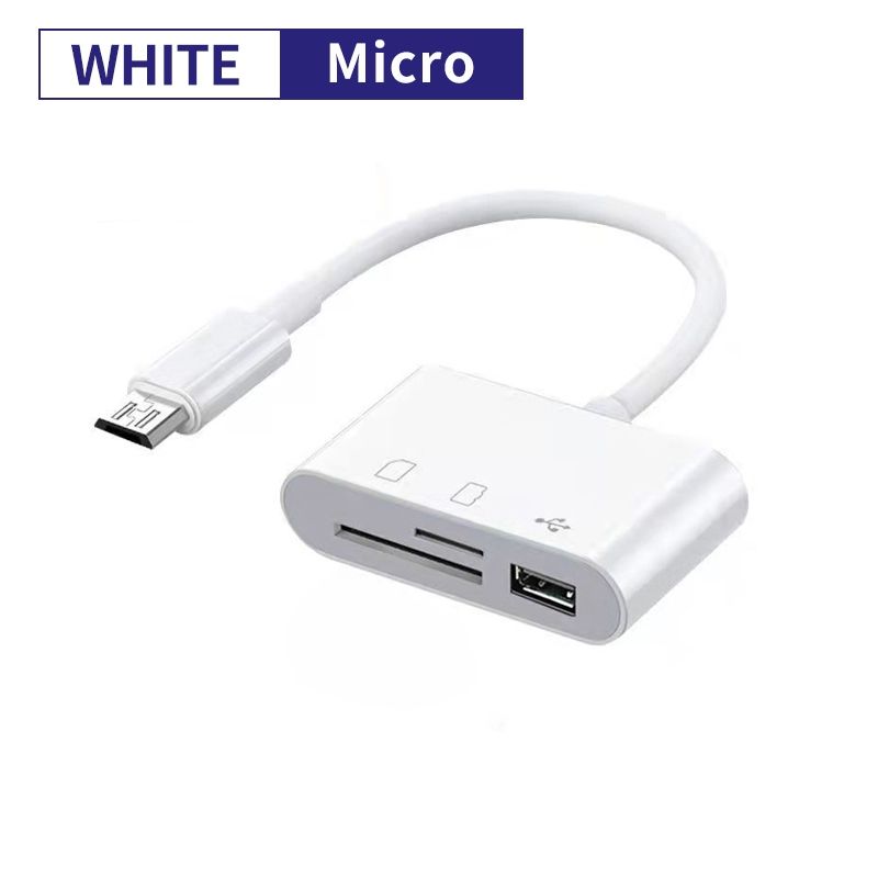 Multi 3 In 1 USB Type C Card Reader To SD TF USB Connection Smart Memory Card Reader Adapter For Macbook Pro Type-C Port_voghion.com