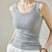 Women's Clothing New Loose And Comfortable Threaded Vest For Women In Spring Summer And Autumn Simple Commuting T Shirt With Sports Sleeveless Top_voghion.com