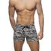 2022 New Men's Square Corner Pants With Zebra Pattern Flower Tie Rope Low Waist Sexy Beach Swimming Hot Springs_voghion.com