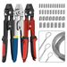 0,1–2,2 mm Drahtseil-Swager-Werkzeug für Aluminium-Schlaufenhülsen mit Schneidfunktion, Hand-Crimpzange_voghion.com