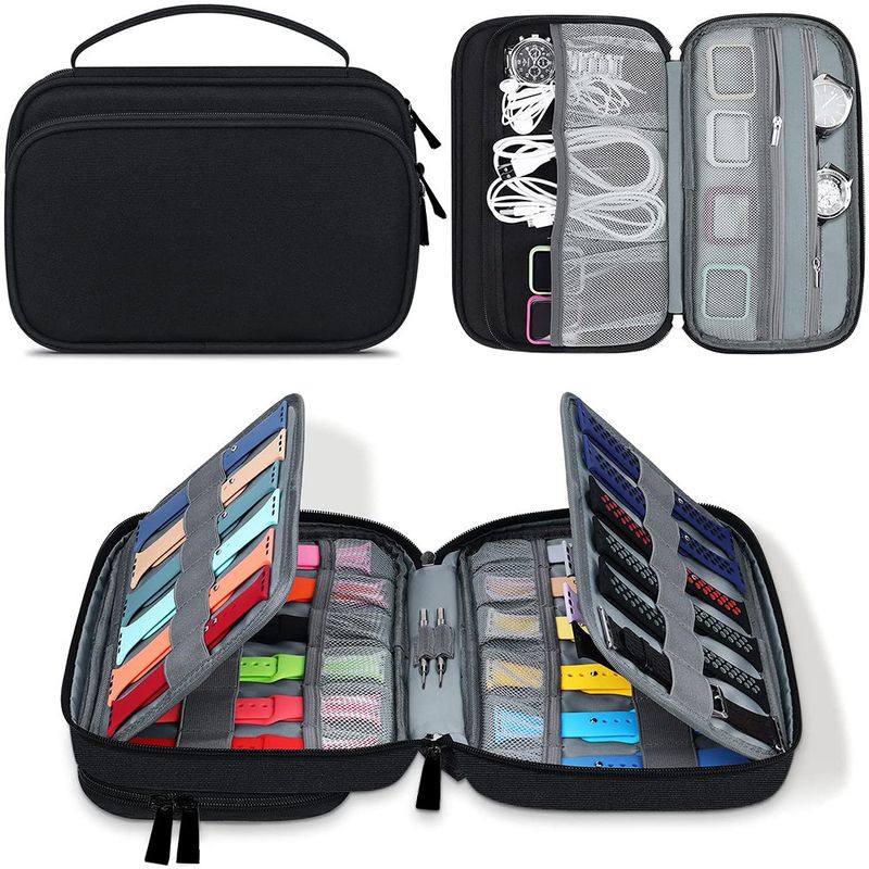 Organizer per cinturini e cavi da 36 slot - Custodia multifunzione per cinturini, caricabatterie e accessori per orologi_voghion.com
