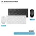 Conjunto de teclado sem fio Gkm901 Chocolate para 78 computadores de mesa e laptops multifuncionais com mini mouse 2.4G_voghion.com